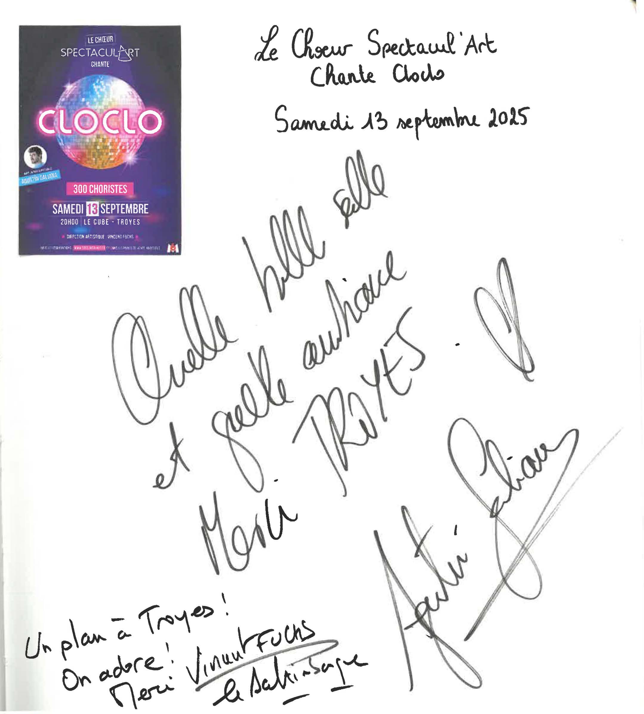 Spectacul&rsquo;art Chante Cloclo